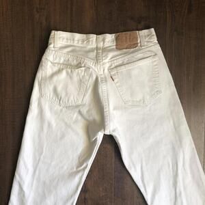 Vintage 80's 90's Levi 501 ButtonFly HighWaisted Straight Jeans USA 32x32 (29x31